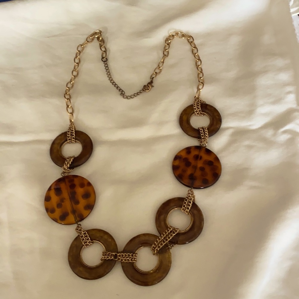 Animal print necklace